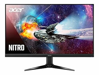 【中古】Acer Nitro QG241Y Pbmiipx 23.8in 盛りだくさん固定ディスク (1920 x 1080) VA ゲーミングモニター AMD FreeSync Premium科学技術 最大限度165サイクル 1ms (VRB) 固定ディスク