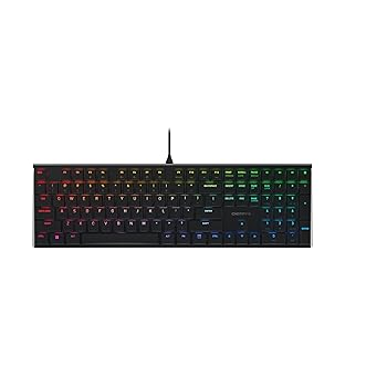 【中古】Cherry MX 10.0N RGB メカニカルキーボード MX ロープロファイル スピードスイッチ アルミハウジング ゲームや仕事用プレミアムキーボード G8A-2