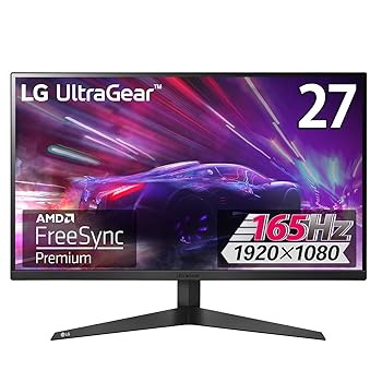 【中古】LG ゲーミング モニター UltraGear 27GQ50F-B 27インチ/フルHD/VA/165Hz/1ms MBR/FreeSync Premium/HDMI×2,DisplayPort×1/3年安心・無輝点保証|スカーレット2021