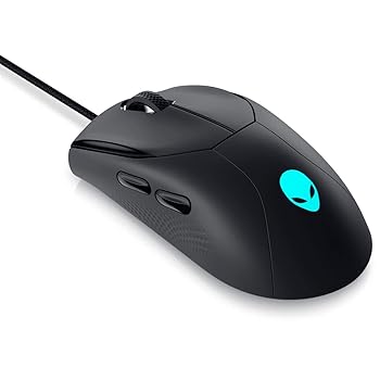 【中古】Alienware ゲーミングマウス 有線 USB-A 光学センサー 6つの設定ボタン AW320M ブラック