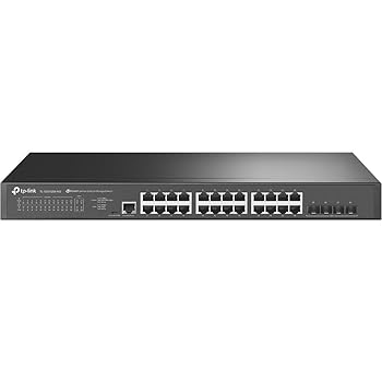 【中古】TP-Link JetStream TL-SG3428X-M2 V1.6 - スイッチ - 24 Anschl?sse - マネージド - ラックモンティアーバー