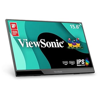 【中古】ViewSonic VX1655 15.6インチ 1080p FHD ポータブルLED IPSモニター 2ウェイ電源60W USB C、ミニHDMI、デュアルスピーカー、三脚マウント付き内 44,047円