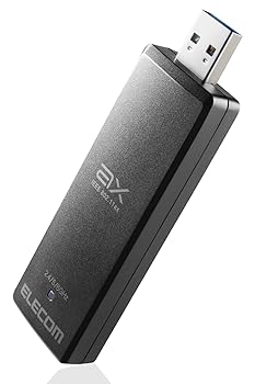 【中古】エレコム 無線LANアダプタ Wi-Fi 6E 2402+2402+574 Mbps USB3.0 対応 WDC-XE2402TU3-B