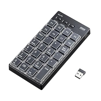 【中古】サンワサプライ プログラマブルテンキー（2.4Gモデル） NT-WL26BK