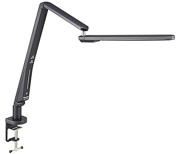 【中古】パナソニック LEDデスクライト クランプ型 パソコンくっきり光搭載 6ヶ所可動 器具光束550ルーメン JIS:A形相当 ブラック仕上 SQ-LC470-K