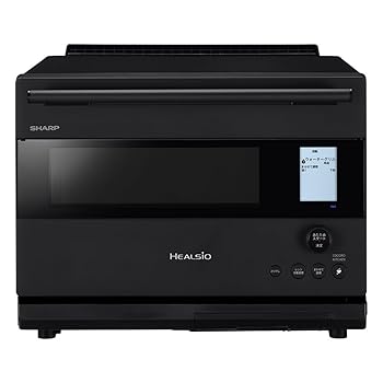 【中古】［非常に良い］シャープ ウォーターオーブン ヘルシオ ベーシックモデル AX-N1B-B 30L ブラック 1段調理 コンベクション 高性能 センサー まかせて調理 スマホ