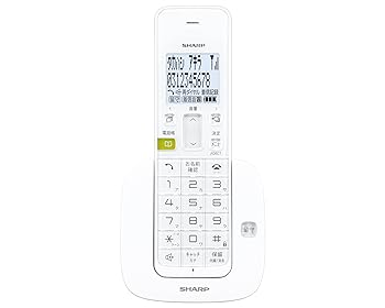 【中古】［非常に良い］シャープ デジタルコードレス留守番電話機 親機のみ 1.9GHz DECT準拠方式 ホワイト系 JD-S07CL-W｜スカーレット2021