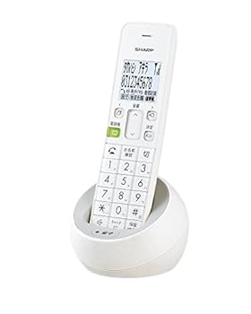 【中古】［人並み外れたに好いたらしい］小ざかしい 電話 コードレス 子機1台手あい しち面倒臭さ電話はね付ける役立つこと 白いこと系 JD-S08CL-W