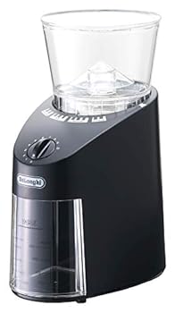 【中古】［非常に良い］デロンギ(DeLonghi) コーン式コーヒーグラインダー ブラック 中挽き~極細挽き KG364J