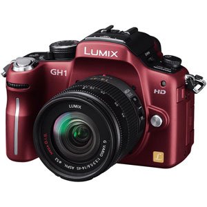 【中古】［人並み外れたに好いたらしい］パナソニック デジタル一眼写真機 GH1 水晶体一揃いの道具 コンフォートレッド DMC-GH1A-R