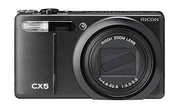 【中古】［人並み外れたに似つかわしい］RICOH 変わり種AF取り合わせ積み上げる 光学10.7倍望遠レンズ CX5 黒いこと CX5BK