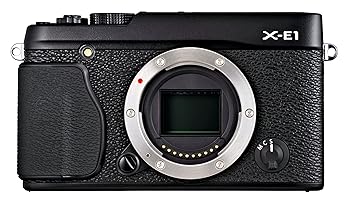 【中古】［人並み外れたに似つかわしい］FUJIFILM 銀鏡受け答え一眼 X-E1 上半身 黒いこと FX-X-E1B