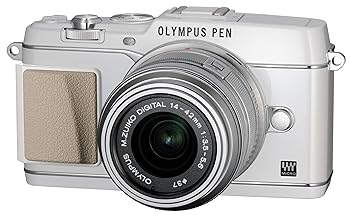 【中古】［非常に良い］OLYMPUS ミラーレス一眼 PEN E-P5 14-42mm レンズキット(ビューファインダー VF-4セット) ホワイト E-P5 14-42mm LKIT WHT｜スカーレット2021