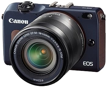 【中古】Canon ミラーレス一眼カメラ EOS M2 EF-M18-55 IS STM レンズキット (ベイブルー) EF-M18-55mm F3.5-5.6 IS STM付属 EOSM2BL-1855ISSTMLK
