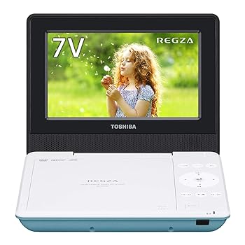 【中古】［非常に良い］東芝 7型ポータブルDVDプレーヤーグリーンCPRM対応TOSHIBA REGZA レグザポータブルプレーヤー SD-P710SG