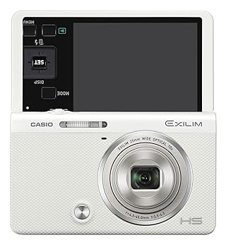 【中古】［人並み外れたに好いたらしい］CASIO デジタル写真器 EXILIM EX-ZR70WE 「自分自身撮りチルト液晶」 「メイクアップ\u0026セルフィーアート」 EXZR70 白いこと