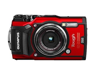 【中古】［人並み外れたに似つかわしい］OLYMPUS デジタル写真機 Tough TG-5 赤いこと 1200万絵素CMOS F2.0 15m 雨合羽 100kgf耐荷重 GPS+陰電子羅針儀\u0026内蔵Wi-Fi TG-5 RED