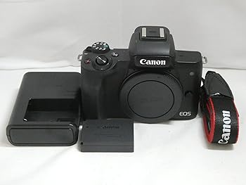 【中古】［人並み外れたに似つかわしい］キヤノン EOS Kiss M 上半身 黒いこと