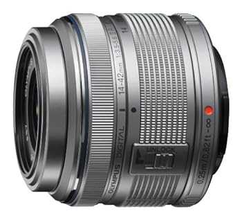 【中古】OLYMPUS 標準ズームレンズ M.ZUIKO DIGITAL 14-42mm F3.5-5.6 II R シルバー