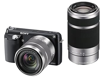 【中古】［人並み外れたに好いたらしい］α NEX-F3Y(B) ダブルズームレンズキット 黒いこと
