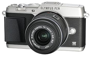 【中古】［非常に良い］OLYMPUS ミラーレス一眼 PEN E-P5 14-42mm レンズキット(ビューファインダー VF-4セット) シルバー E-P5 14-42mm LKIT SLV