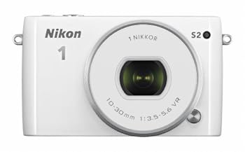 【中古】Nikon ミラーレス一眼 Nikon1 S2 標準パワーズームレンズキット ホワイト S2PLKWH