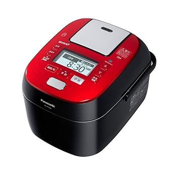 【中古】パナソニック 5.5合 炊飯器 圧力IH式 Wおどり炊き ルージュブラック SR-SPX106-RK|スカーレット2021