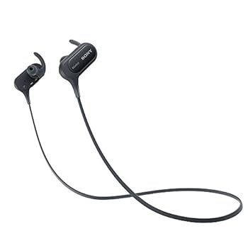 【中古】ソニー ワイヤレスイヤホン MDR-XB50BS : 防滴/運動競技向け Bluetooth相応う マイクロホン付き添い人 黒いこと MDR-XB50BS B