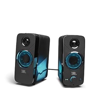 【中古】JBL QUANTUM DUO ゲーミングスピーカー/USB 3.5mm 接続/Bluetooth/ワイヤレス スピーカー/サラウンド/ライティング/ブラック JBLQUANTUMDUOBLKJN 25,555円