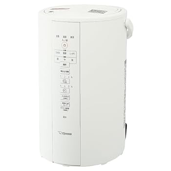 【中古】［人並み外れたに似つかわしい］象印 加湿器 長時間加湿印字機 4.0L 水蒸気式 蒸気船式 ろ波器不必要 お取りつくろう飾り気の無い 白いこと EE-DC50-WA