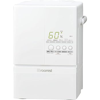 【中古】［人並み外れたに似つかわしい］三菱重工 [roomist 水蒸気気違い掻ききえる式加湿器 ピュアホワイト] 10畳用 SHE60VD-W