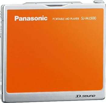 【中古】［非常に良い］パナソニック ポータブルMDプレーヤー オレンジ SJ-MJ500-D