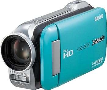 【中古】［非常に良い］SANYO デジタルムービーカメラ Xacti GH1 ブルー DMX-GH1(L)