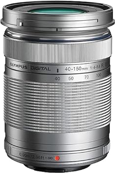 【中古】OLYMPUS 望遠ズームレンズ M.ZUIKO DIGITAL ED 40-150mm F4.0-5.6 R シルバー