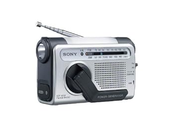 【中古】［非常に良い］SONY 手回し充電FM/AMポータブルラジオ B03 シルバー ICF-B03/S