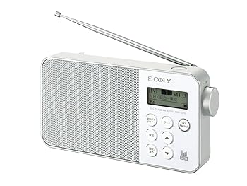 【中古】ソニー ラジオ受信機 XDR-55TV : FM/AM/ワンセグTV発声相応う おやすみタイマー積み上げる 蓄電池相応う 白いこと XDR-55TV W