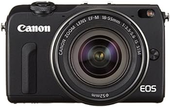 【中古】Canon ミラーレス一眼カメラ EOS M2 EF-M18-55 IS STM レンズキット(ブラック) EF-M18-55mm F3.5-5.6 IS STM 付属 EOSM2BK-1855ISSTMLK