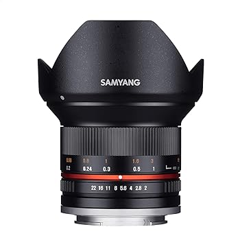 【中古】SAMYANG 単焦点広角レンズ 12mm F2.0 ブラック キヤノン EOS M用 APS-C用｜スカーレット2021