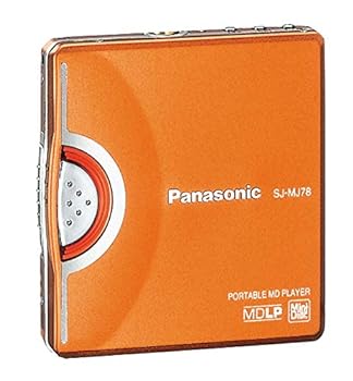 【中古】［人並み外れたに好いたらしい］PANASONIC 携帯型MD電気蓄音機 SJ-MJ78 オレンジ色
