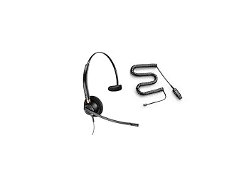 【中古】［非常に良い］プラントロニクス HW510-A10-16 ヘッドセット NECビジネスホン対応ケーブル付き