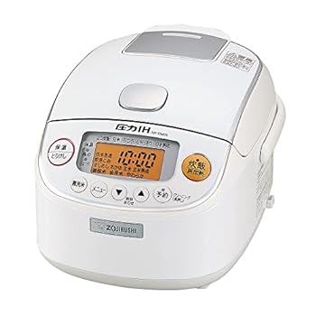 【中古】［人並み外れたに好いたらしい］象印 炊飯器 3合 翦断応力IH式 限界炊き 黒まる厚釜 保温30第四次元 白いこと NP-RM05-WA