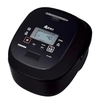 【中古】東芝 炊飯器 5.5合 真空IHジャー炊飯器 大火力 真空保温 白米40時間 RC-10VRR(K) グランブラック 一人暮らし 二人暮らし ファミリー 入学・入園