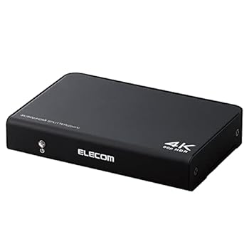 【中古】エレコム HDMI分かち合う器 4K 60サイクル(18Gbps) 1インプット 2最終生産物 HDCP2.2相応う VSP-HDP12BK
