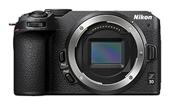【中古】［人並み外れたに好いたらしい］Nikon ニコン 銀鏡受け答え一眼 Z30 上半身 Zマウント APS-C 画像 Vlog黒いこと