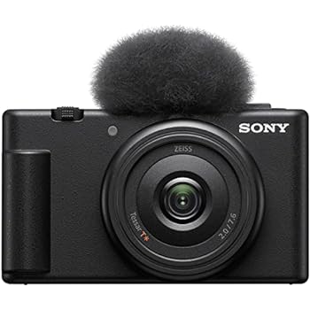 【中古】ソニー(SONY) コンパクトデジタルカメラ VLOGCAM Vlog用カメラ ZV-1F ボディ ウィンドスクリーン付属 20mm F2.0 単焦点レンズ ブラック ZV-1F B|スカーレット2021