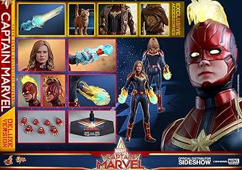 【中古】【ムービー・マスターピース】『キャプテン・マーベル』 １／６スケールフィギュア キャプテン・マーベル［ボーナスアクセサリー付き］｜スカーレット2021