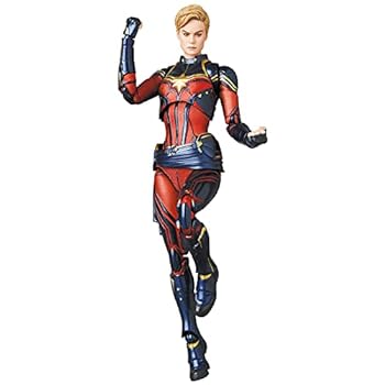 【中古】MAFEX マフェックス No.163 CAPTAIN MARVEL キャプテン マーベル Endgame Ver. 全高約150mm 塗装済み アクションフィギュア|スカーレット2021