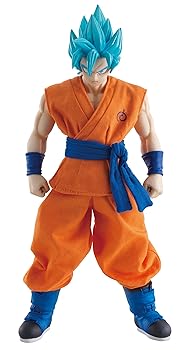 【中古】Dimension of DRAGONBALL SSGSS 孫悟空 約22cm ソフビ・布製 塗装済み可動フィギュア