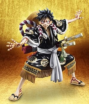【中古】Portrait.Of.Piratesワンピース“KABUKI EDITION” モンキー・D・ルフィ 再演　1/8スケール PVC ABS 塗装済み完成品フィギュア