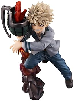 【中古】ユニオンクリエイティブ 僕のヒーローアカデミア インターン編スケールフィギュア 爆豪勝己 約150mm ATBC-PVC製 塗装済み 完成品 フィギュア